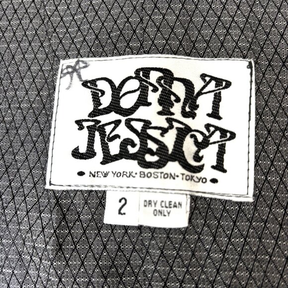 Donna Jessica Art To Wear Gray Velvet Lagenlook Victorian Style Jacket 90’s Vint - Picture 12 of 15